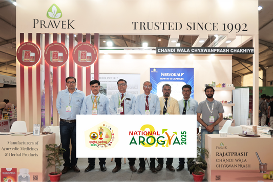 Pravek Participates in National Arogya, 2025, Held in Jaipur, Rajasthan.