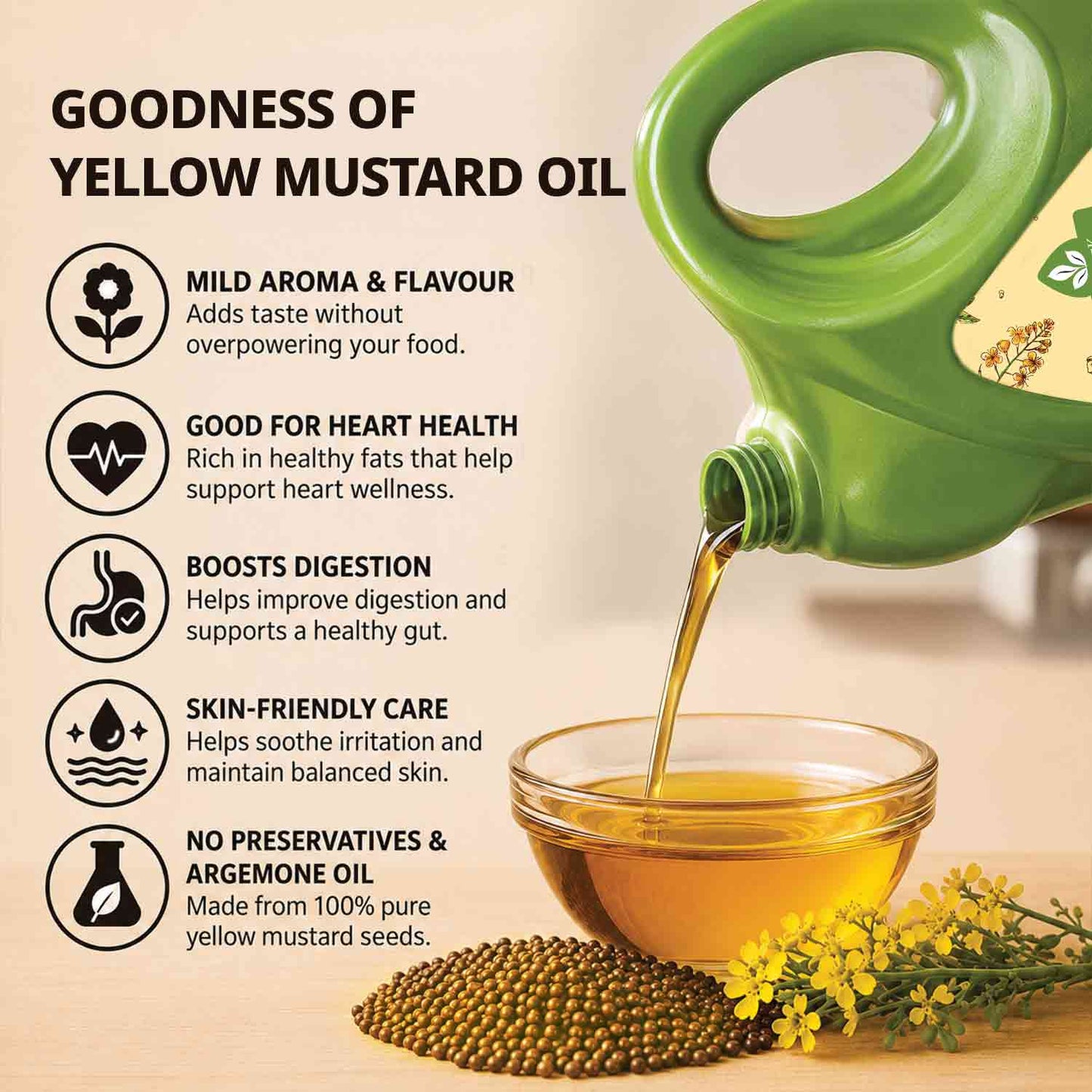 Pravek Naturals Yellow Mustard Oil
