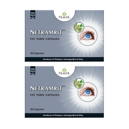 Netramrit Eye Care Capsules – Ayurvedic Eye Tonic for Vision Support