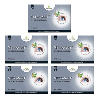 Netramrit Eye Care Capsules – Ayurvedic Eye Tonic for Vision Support
