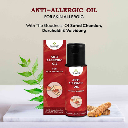 Anti-Allergic Oil – Ayurvedic Oil for Skin Inflammation, Itch & Allergy Support
