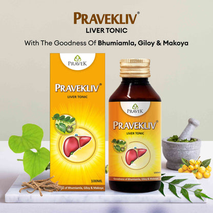 Pravekliv Ayurvedic Liver Tonic Syrup – Herbal Wellness Supplement