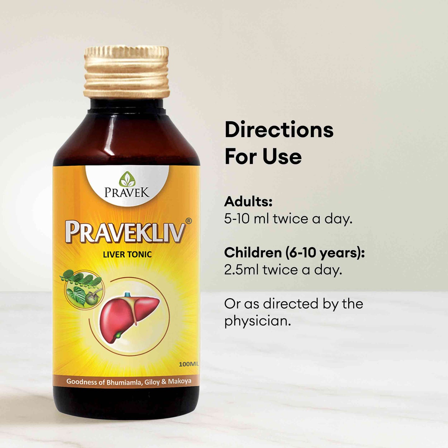 Pravekliv Ayurvedic Liver Tonic Syrup – Herbal Wellness Supplement