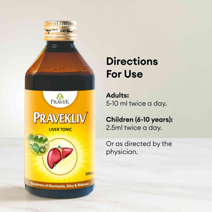 Pravekliv Ayurvedic Liver Tonic Syrup – Herbal Wellness Supplement