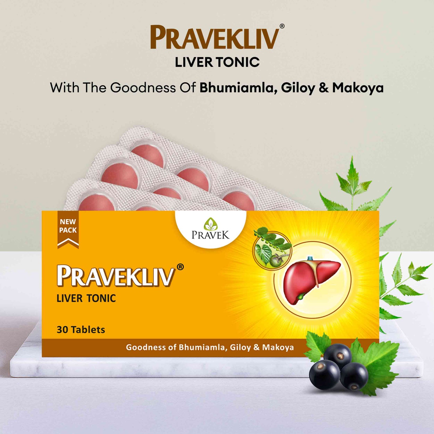 Pravekliv Liver Tonic Tablets – Ayurvedic Liver Wellness Support