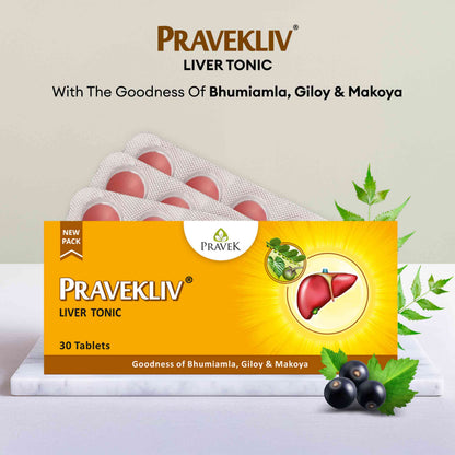 Pravekliv Liver Tonic Tablets – Ayurvedic Liver Wellness Support
