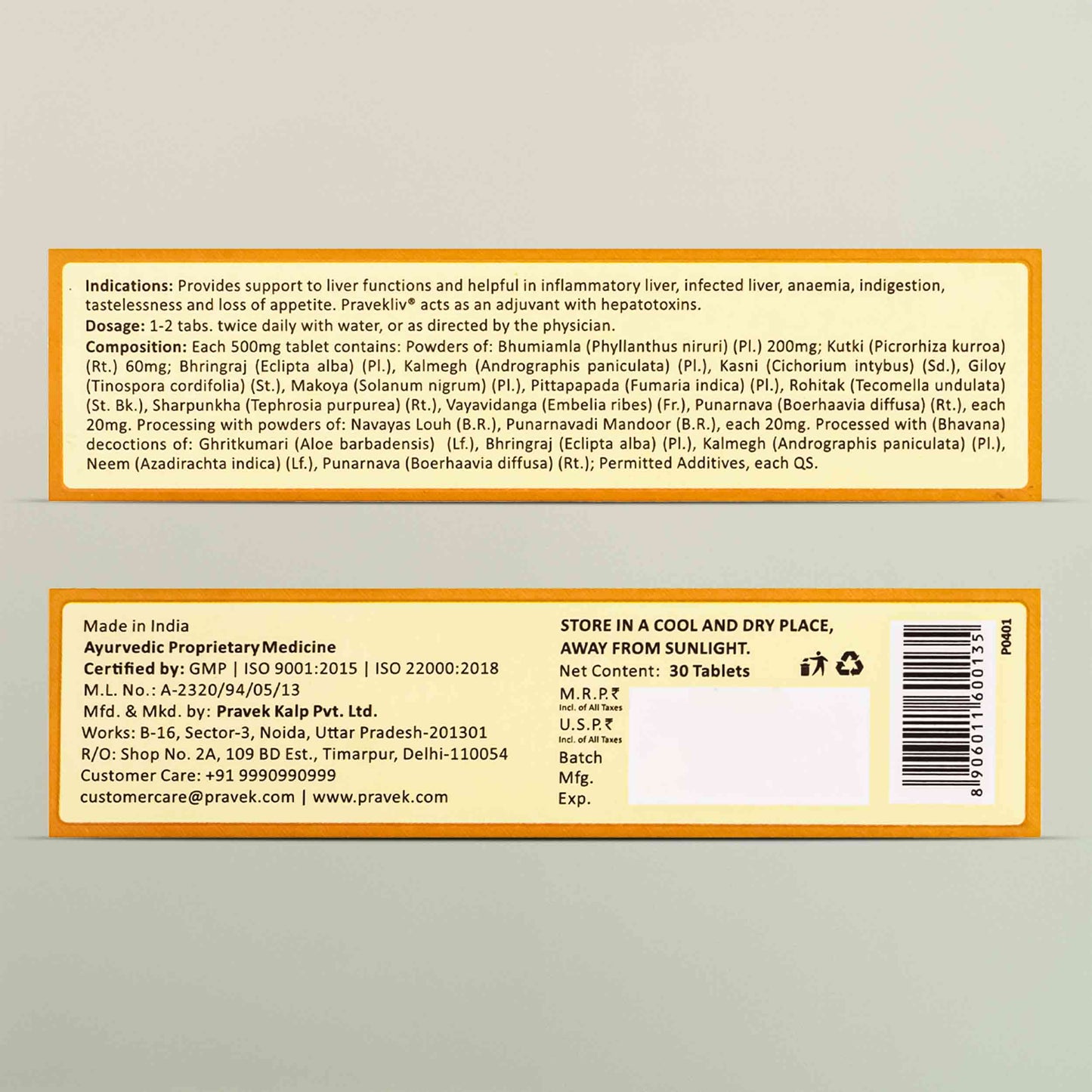 Pravekliv Liver Tonic Tablets – Ayurvedic Liver Wellness Support