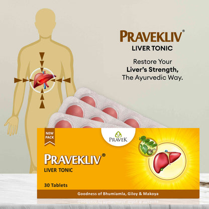 Pravekliv Liver Tonic Tablets – Ayurvedic Liver Wellness Support