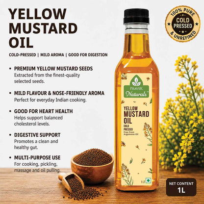 Pravek Naturals Yellow Mustard  Oil