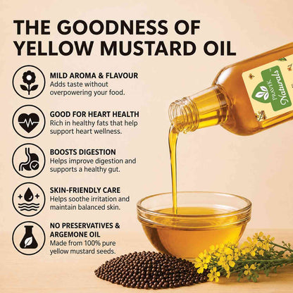 Pravek Naturals Yellow Mustard  Oil