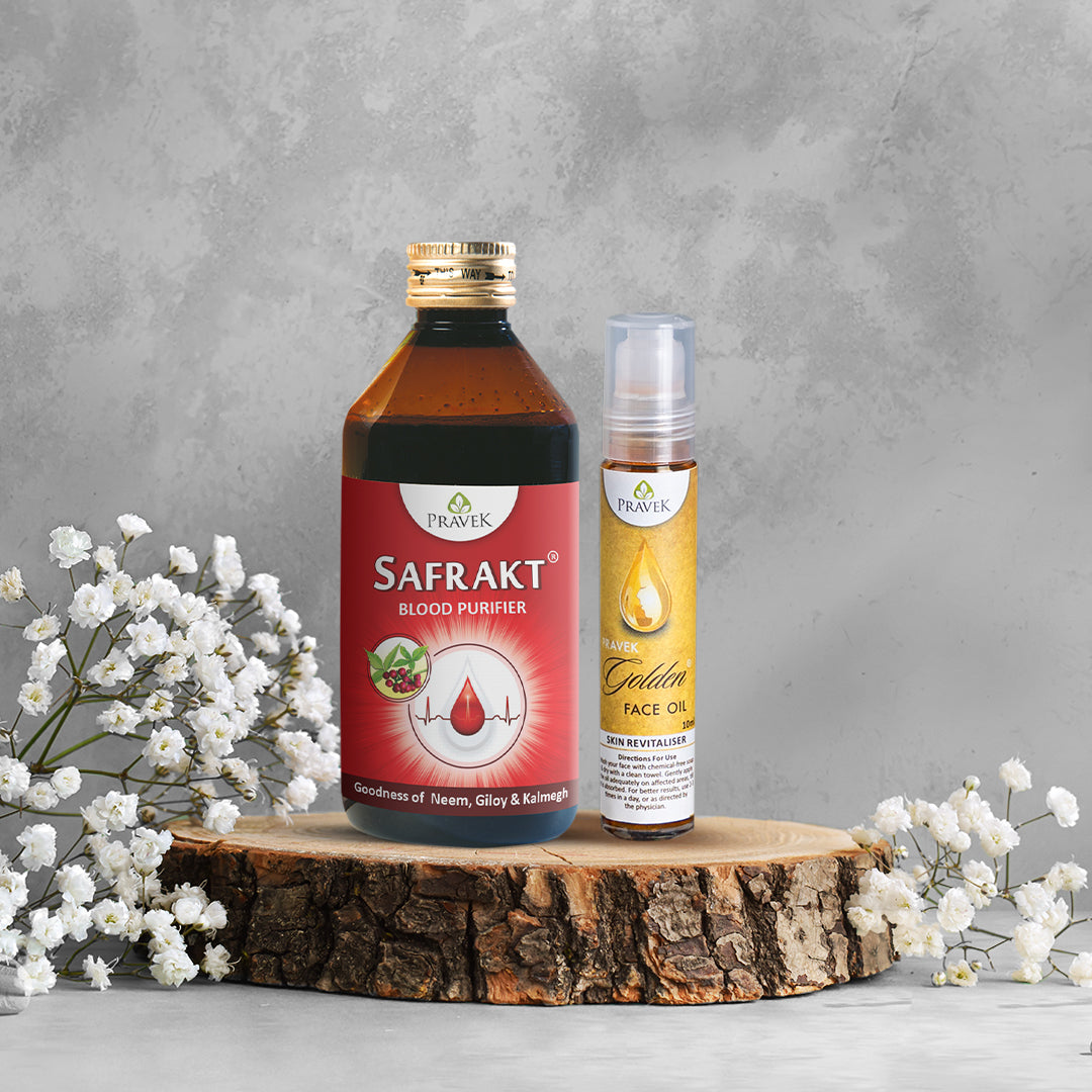 Safrakt syrup and Face oil combo 